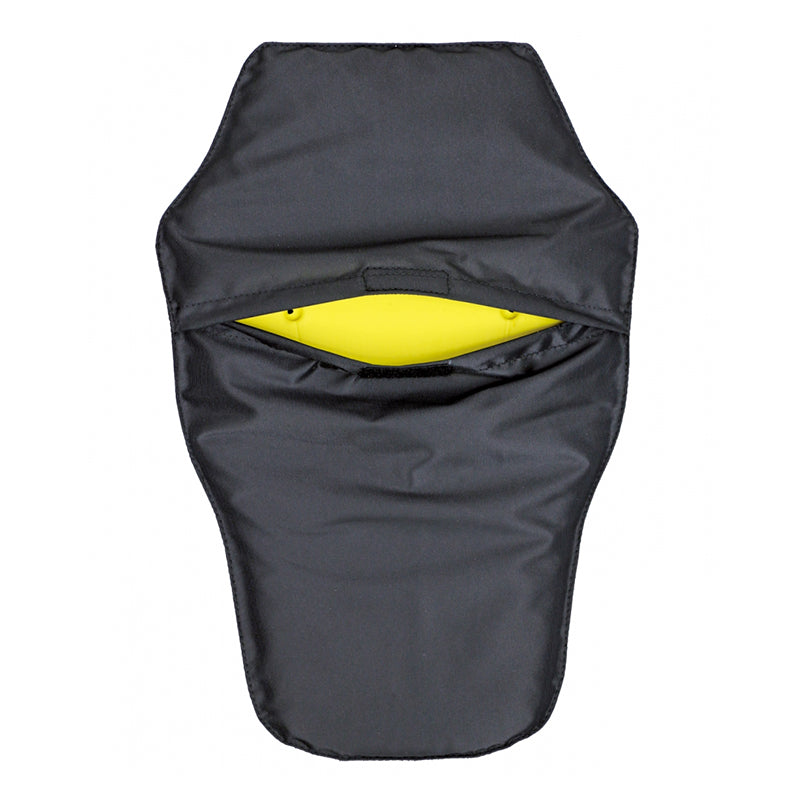 Back protector for airbag vest
