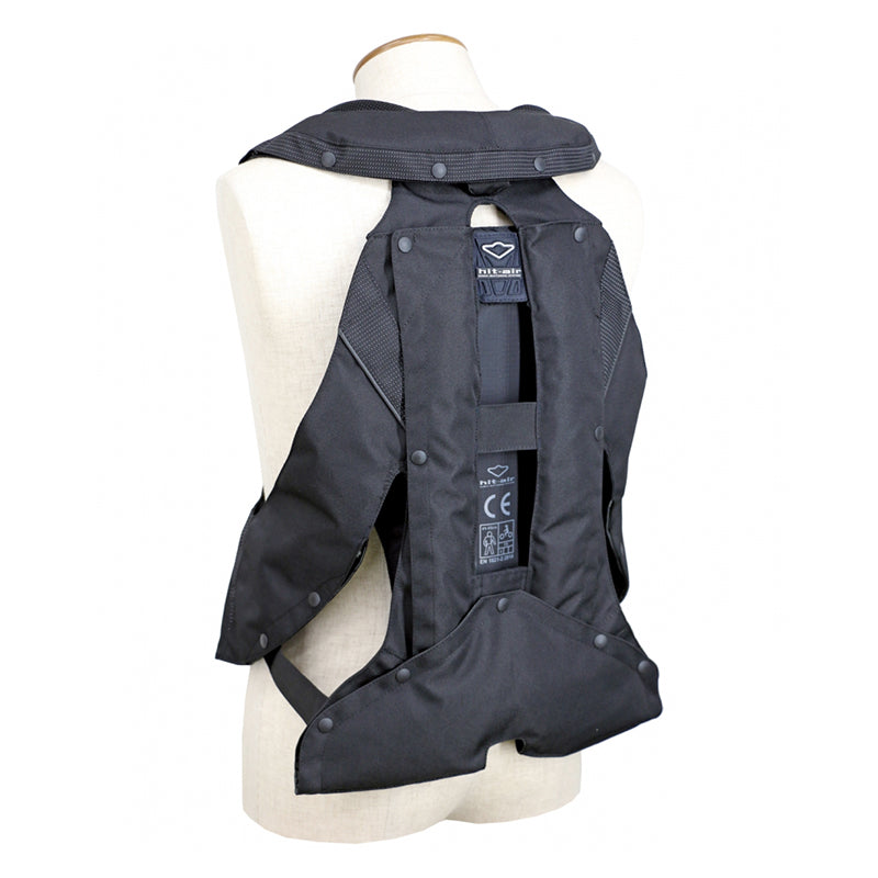 Back protector for airbag vest