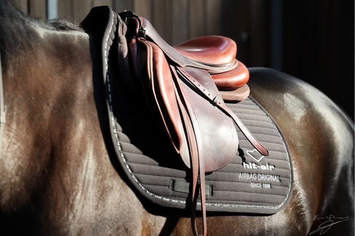 Black and Silver Saddle Pad